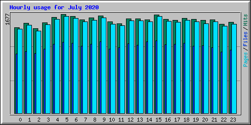 Hourly usage for July 2020