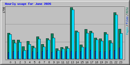 Hourly usage for June 2026